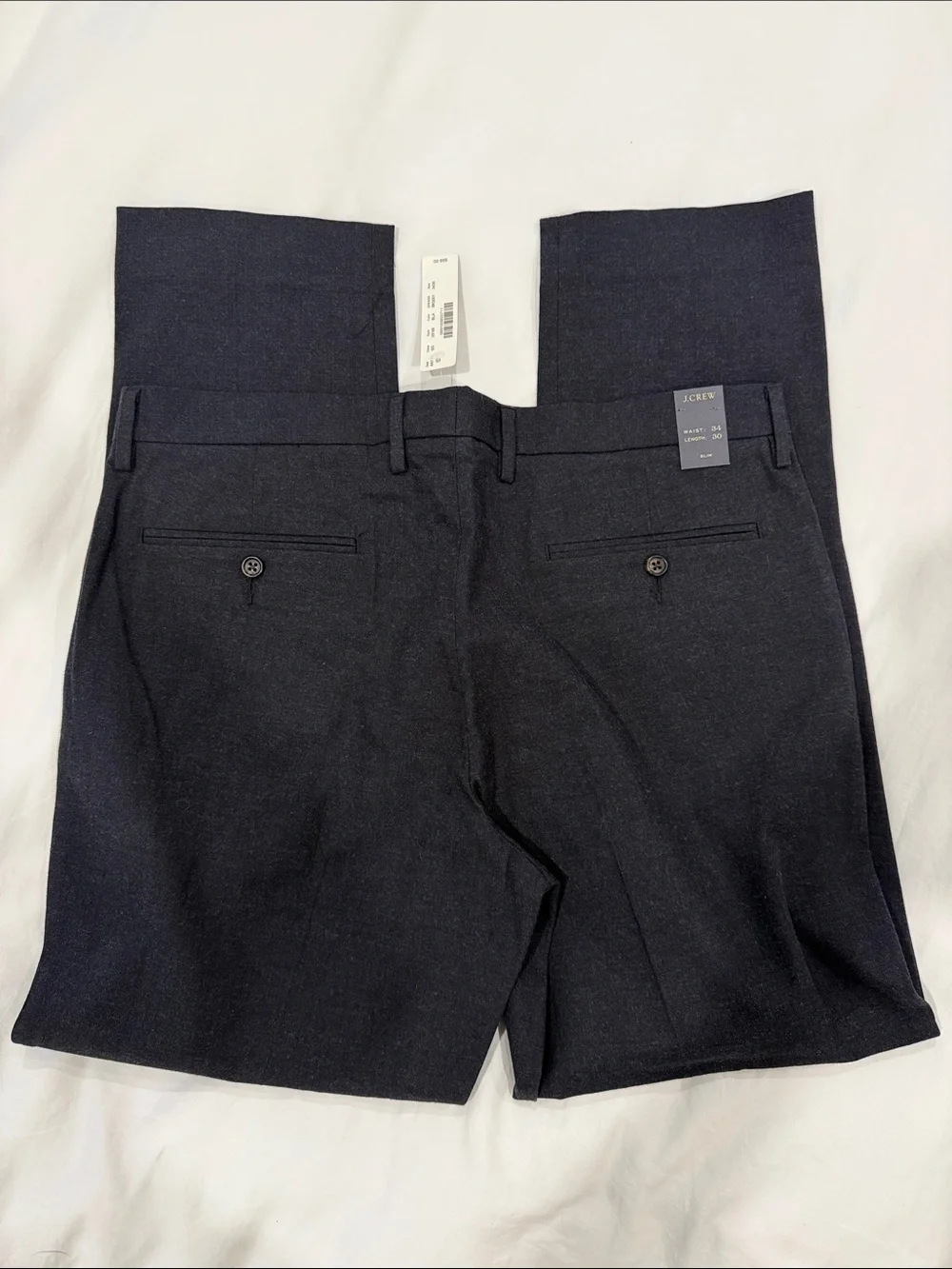 J. Crew Men's Black Dress Trousers